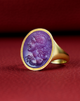 Roman intaglio ring depicting a Bacchante