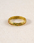 Enamelled Posey Ring
