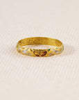 Enamelled Posey Ring