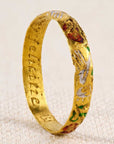 Enamelled Posey Ring