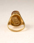 Renaissance hardstone cameo ring of a Siren